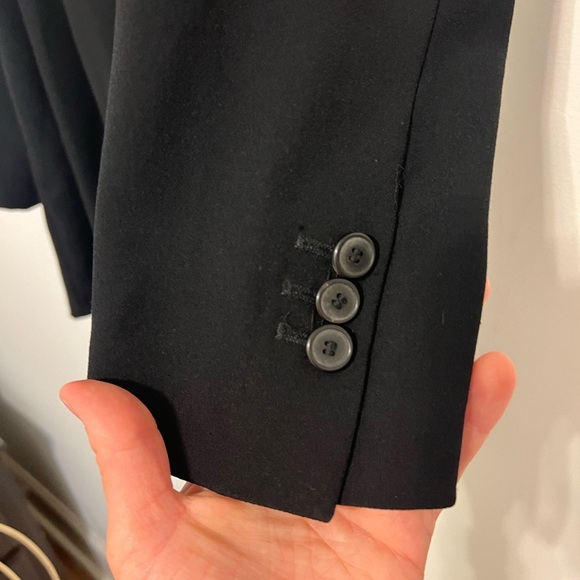 2/$30 Zara Black Pleated Long Sleeve Romper Size Small - Picture 9 of 13